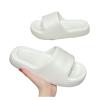 HEXEH Ladies Sandals and Slippers Thick Bottom Slippers Women Summer Home Home Bathroom Inside Bathing Soft Bottom Sandals Slippers Men Shower Slippers (Color : White, Size : 42-43) view 1