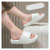 HEXEH Ladies Sandals and Slippers Thick Bottom Slippers Women Summer Home Home Bathroom Inside Bathing Soft Bottom Sandals Slippers Men Shower Slippers (Color : White, Size : 42-43) view 4