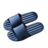 Ladies sandals and slippers Fashion Personality Slippers Female Summer Home Indoor Bathing Bathroom Soft Bottom Home Sandals Male Summer Bathroom Lightweight Shower Slippers ( Color : Navy Blue , Size view 1