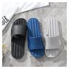Ladies sandals and slippers Fashion Personality Slippers Female Summer Home Indoor Bathing Bathroom Soft Bottom Home Sandals Male Summer Bathroom Lightweight Shower Slippers ( Color : Navy Blue , Size view 3