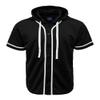 URBANJ Men's Baseball Jersey Button Down Shirts Size S-5XL (US, Alpha, X-Large, Regular, Regular, 063 Black) view 1