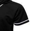 URBANJ Men's Baseball Jersey Button Down Shirts Size S-5XL (US, Alpha, X-Large, Regular, Regular, 063 Black) view 2