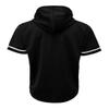 URBANJ Men's Baseball Jersey Button Down Shirts Size S-5XL (US, Alpha, X-Large, Regular, Regular, 063 Black) view 3