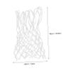 POPETPOP Basketball Net Mesh Nylon Braided 12 Loop Basketball Rim Replacement -Weather Thick Strong White view 2