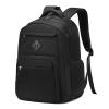 School Backpack for Girls, Lightweight Kids Bookbag for Boys Classic College Backpack for Teen Men Women with Luggage Strap, Age 8-18 Years Old, Black view 1