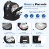 School Backpack for Girls, Lightweight Kids Bookbag for Boys Classic College Backpack for Teen Men Women with Luggage Strap, Age 8-18 Years Old, Black view 4
