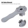 Akozon Air Valve Wrench, PVC 6 Safety Air Valve Wrench Gray for Inflatable Boat Kayak Raft Canoe view 2