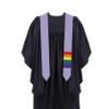 Deshioki Rainbow Lavender LGBT Graduation Stole Flag Graduation Sash Scarf Graduation Gift Unisex Flag for International Students (Rainbow Lavender LGBTQ+ Gay Queer) view 1