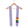Deshioki Rainbow Lavender LGBT Graduation Stole Flag Graduation Sash Scarf Graduation Gift Unisex Flag for International Students (Rainbow Lavender LGBTQ+ Gay Queer) view 2
