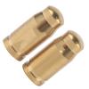 POENVFPO 2 Pcs Mountain Valve, Alloy Road Nozzle Valve for Inner Tube Gas Nozzle (Gold) view 2