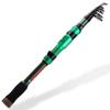 1.8-3.0m Portable Telescopic Fishing Rods Ultralight Carbon Fiber Spinning Fishing Rod Travel Fishing Tackle (Color : Gray, Size : 3.0 m) view 1