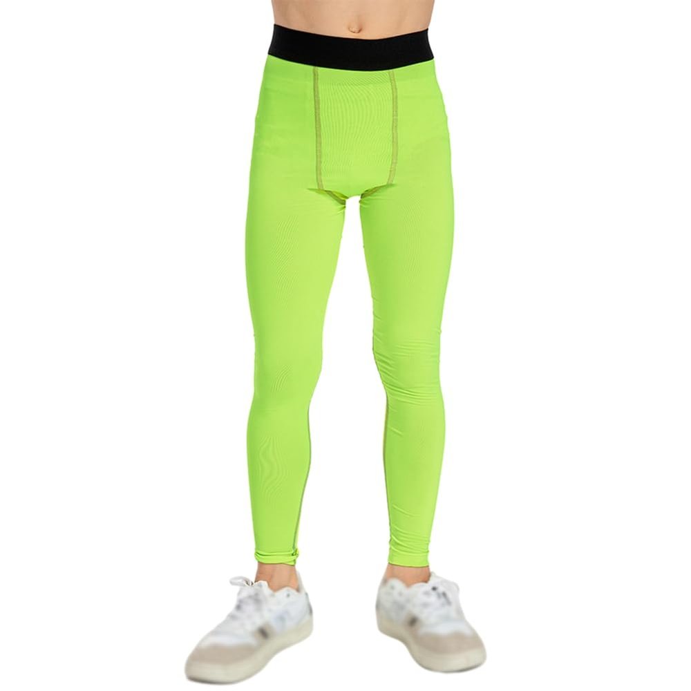 Hotfiary Youth Boys' Compression Leggings Athletic Pants Tights Quick Dry Sports Base Layer for Running Basketball