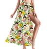 Custom Womens Sarong Wrap Beach Cover Ups Long Bikini Wraps Personalized Face Swimsuit Skirt Coverups Sheer Bathing Suit Swimwear Floral 24 view 1