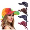 Summer Turban Headwrap Beanie Sun Visor Hat Outdoor Baseball Cap Bandana Cap with Tie Knot Back Headscarf view 1