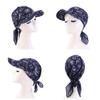 Summer Turban Headwrap Beanie Sun Visor Hat Outdoor Baseball Cap Bandana Cap with Tie Knot Back Headscarf view 2