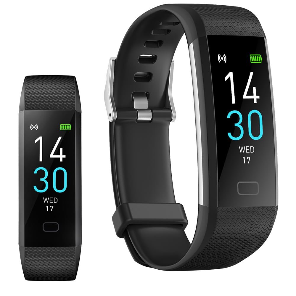 Jawploy Fitness Tracker with Heart Rate Monitor/Step Counter/Calories, Activity Tracker Smart Watch Sleep Monitor, IP68, Health Tracker Pedometer for Man Women