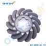 OVERSEE 66T-45551-00 Pinion Gear For Yamaha Outboard Motor 2T 40HP 40X Pursun Hidea Outboard Engine, metallochrome view 2