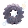 OVERSEE 66T-45551-00 Pinion Gear For Yamaha Outboard Motor 2T 40HP 40X Pursun Hidea Outboard Engine, metallochrome view 3