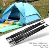LOCADENCE 4.9M Tent Poles, Fiberglass Sturdy High Strength Elastic Special Head Design Multi Sections Foldable Poles for Outdoor Camping view 2