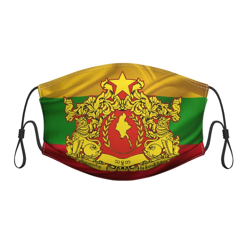 QFZ State seal of Myanmar Durable Masks for Work Play