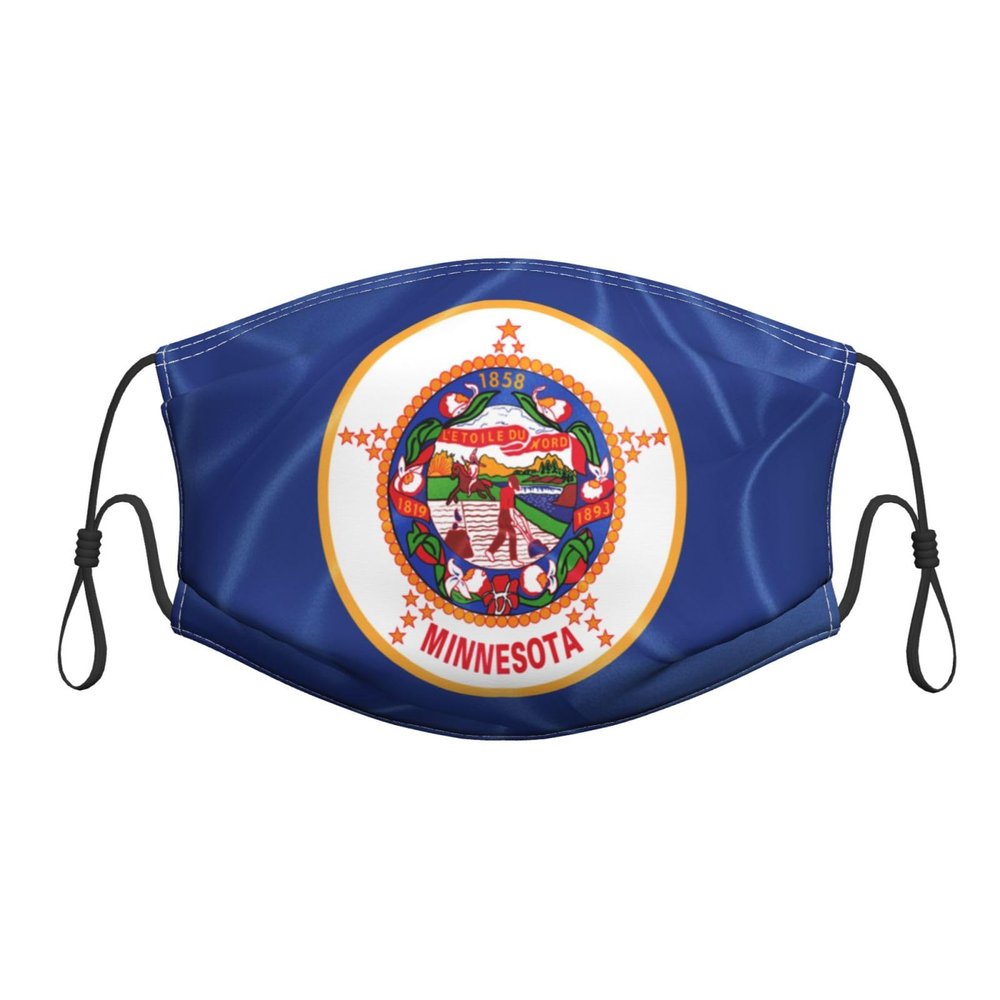 QFZ Minnesota State Flag Durable Masks for Work Play