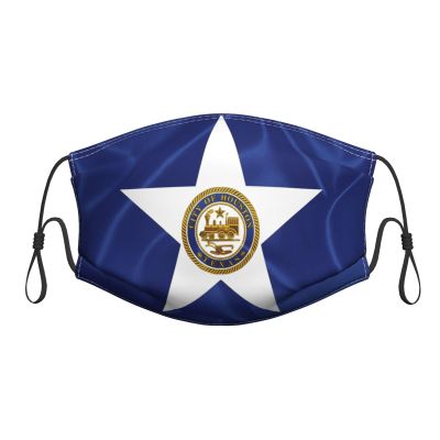 QFZ Houston Flag Durable Masks for Work Play