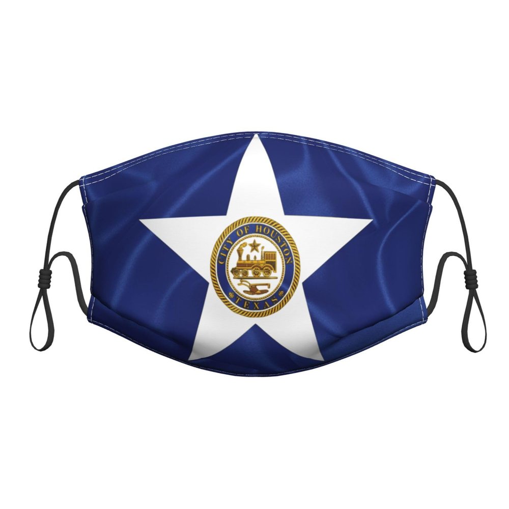 QFZ Houston Flag Durable Masks for Work Play