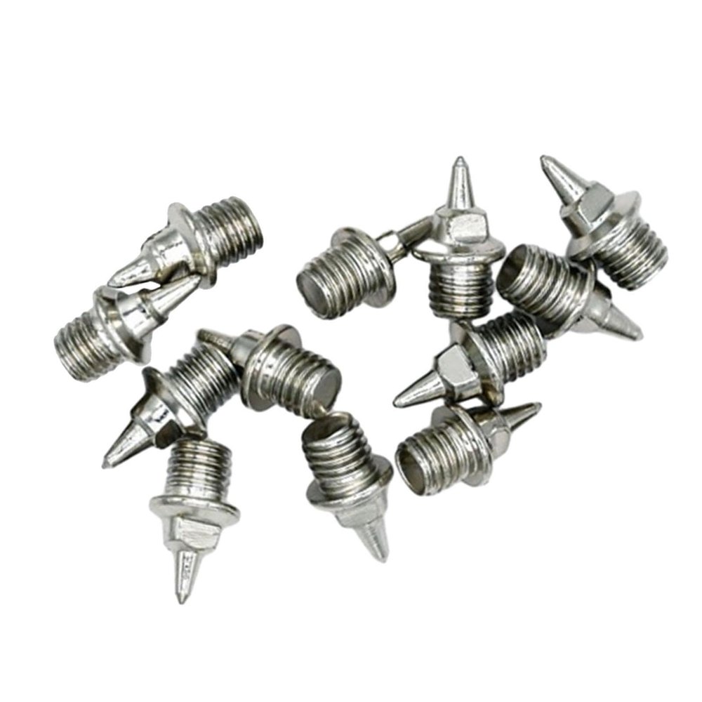 SM SunniMix 12Pcs Track Starting Block Spikes Running Block Track Field Metal Track Accessories for Cinder Track Competition Sports, 6.8mm