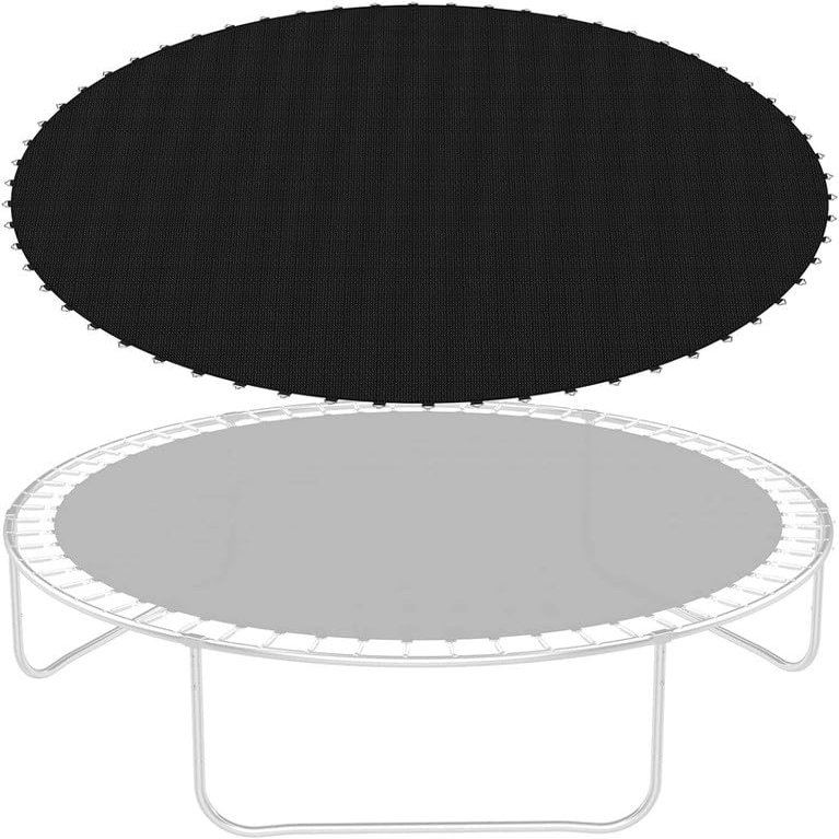 JINS&VICO Replacement Trampoline Jumping Mat for 10 ft Round Trampoline Frame with 60 V-Hooks, Premium UV Resistant Trampoline Accessories Jumping Bed Mat Outdoor