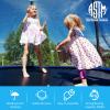 JINS&VICO Replacement Trampoline Jumping Mat for 10 ft Round Trampoline Frame with 60 V-Hooks, Premium UV Resistant Trampoline Accessories Jumping Bed Mat Outdoor view 4
