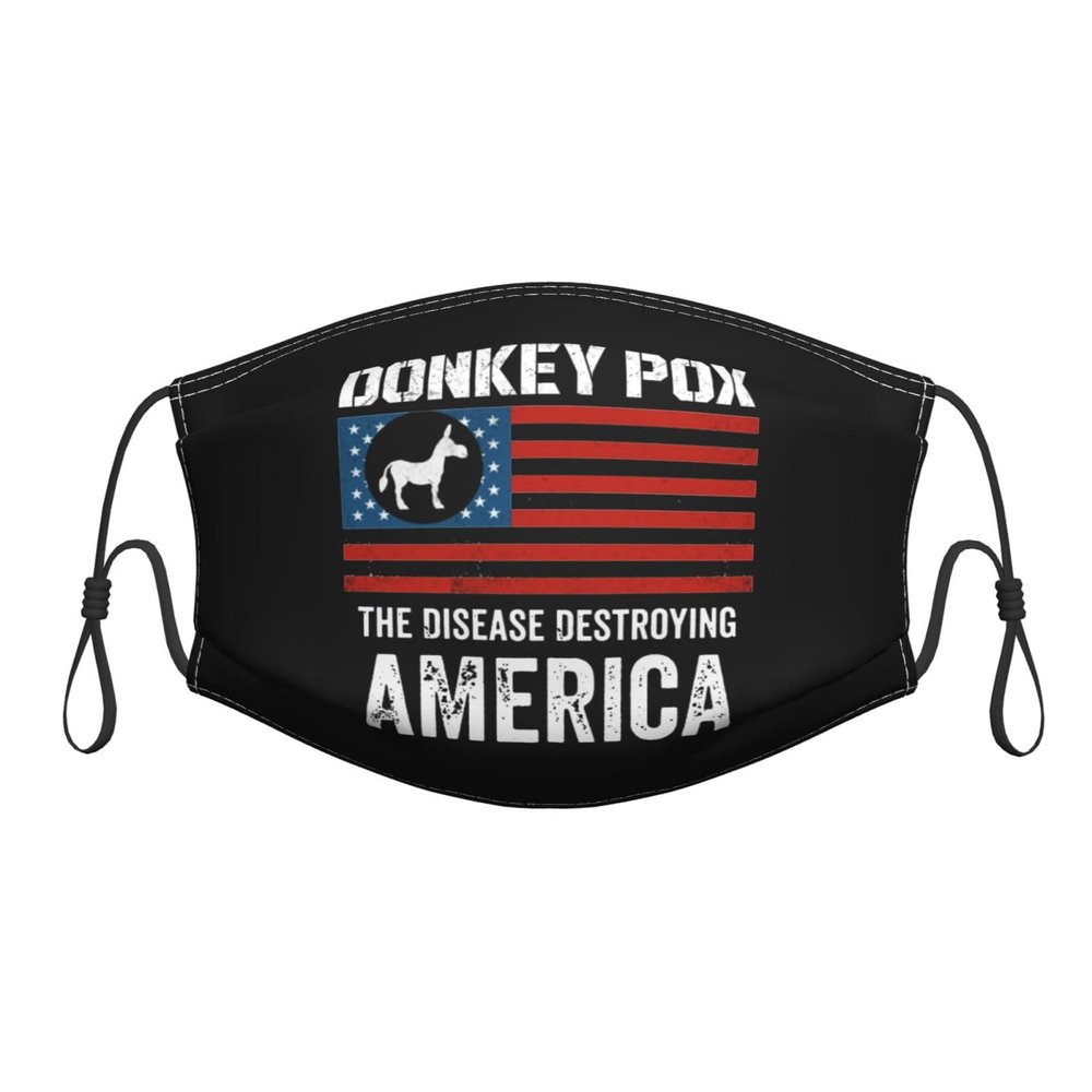 QFZ Donkey Pox The Disease Destroying America Durable Masks for Work Play