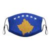QFZ Flag of Kosovo Oil Painted Durable Masks for Work Play view 1