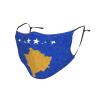 QFZ Flag of Kosovo Oil Painted Durable Masks for Work Play view 2