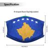 QFZ Flag of Kosovo Oil Painted Durable Masks for Work Play view 4
