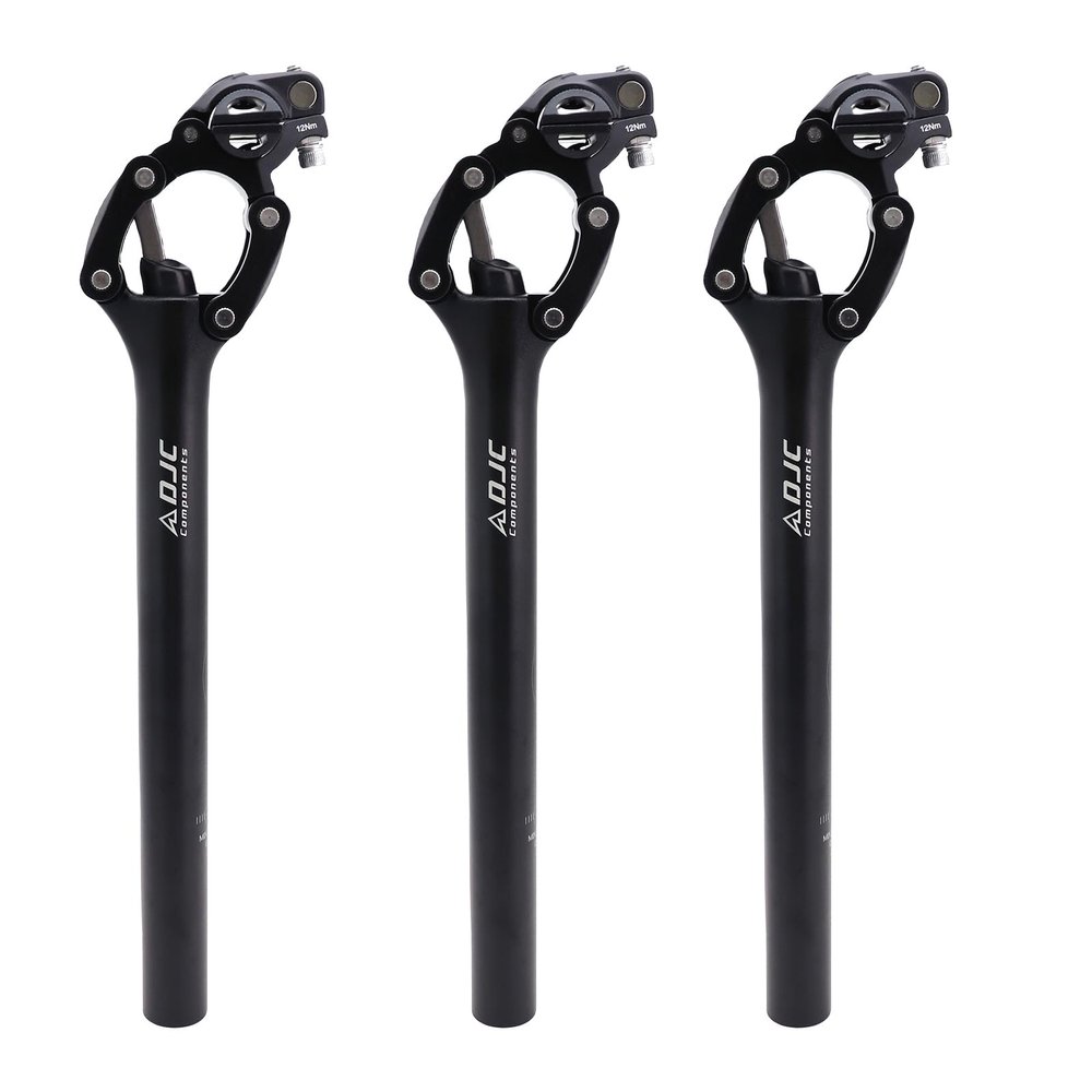 DJC Bike Suspension Seatpost Shock Absorber Seat Post Paralelogramo for MTB Mountain Road Bike Gravel 27.2mm 28.6mm 30mm 30.4mm 30.9mm 31.6mm 33.9mm X 350mm (28.6mm(with Shim Adapter))