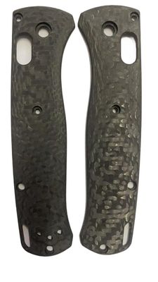 UPFIST 1 Pair Scales Handle Fits for Benchmade Bugout 535, Custom 3K Carbon Fiber Handle Patch Replacement (Size : B)