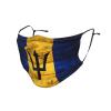 QFZ Barbados Flag Durable Masks for Work Play view 2