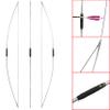 67 Inch Traditional Bow One-Piece Longbow Survival Bow 25-120 Lbs English Longbow for Right Hand/Left Hand for Archery Target Hunting (Black, 85 Lbs) view 3