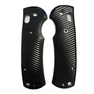 UPFIST 1 Pair Scales Handle Fits for Benchmade Griptilian 550 551, Custom CNC Aluminum Handle Patch Replacement (Size : Black)