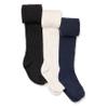 Amazon Essentials Girls' Cable Knit Tights, Pack of 3, White/Black/Navy, X-Small view 1