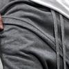 JEsilunmaMY Men's Hip Hop Slim Joggers Pants Casual Drop Crotch Tapered Sweatpants Outdoor Drawstring Lounge Harem Pants (Grey,Medium) view 3
