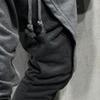 JEsilunmaMY Men's Hip Hop Slim Joggers Pants Casual Drop Crotch Tapered Sweatpants Outdoor Drawstring Lounge Harem Pants (Grey,Medium) view 4