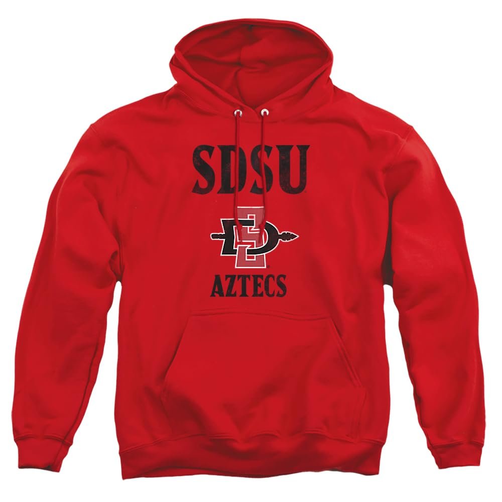 LOGOVISION San Diego State University Official Large Unisex Adult Pull-Over Hoodie,San Diego State Aztecs, Large