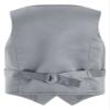 JEATHA Kids Boys Formal Tuxedo Suit Vest Classic Fit V-Neck Button Down Gentleman Suit Waistcoat for Wedding Party Gray 8 Years view 2