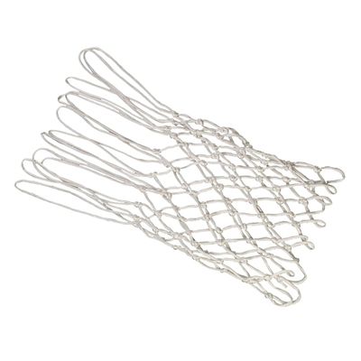 POPETPOP 2pcs Loop Nylon Braided Heavy Duty Basketball Net Replacement All-Weather Fits Standard Rims Easy Installation Durable for Indoor and Outdoor Red