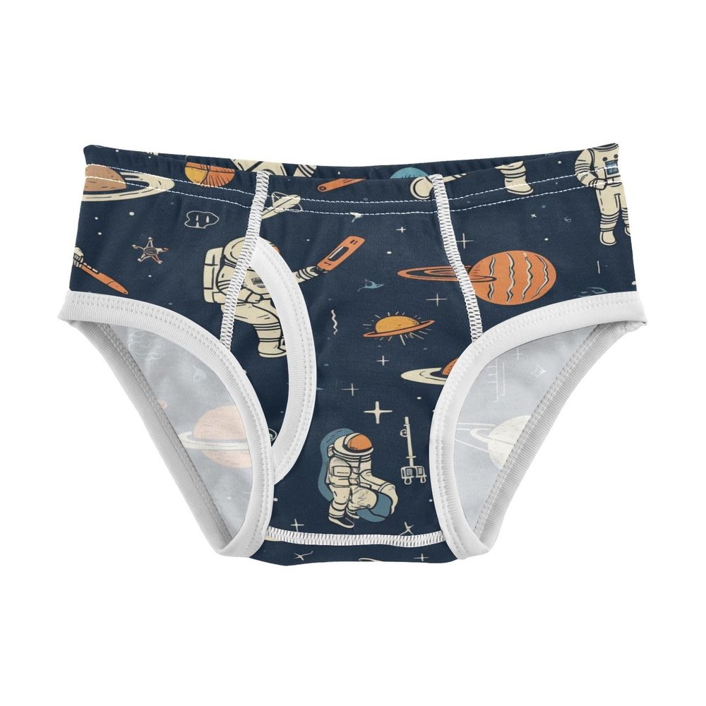 ALAZA Astronaut Space Galaxy Nebula Boys' Briefs Soft Underwear Available in Sizes 2t Multicolor