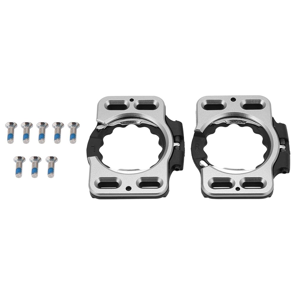 Locadence 1Pair Cycling Shoes Cleat, 2.87X2.X0.31in Removable Cycling Shoes Cleat Cover Adapter Converter with Screws for Cycling Lovers