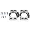 Locadence 1Pair Cycling Shoes Cleat, 2.87X2.X0.31in Removable Cycling Shoes Cleat Cover Adapter Converter with Screws for Cycling Lovers view 1