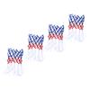 POPETPOP 4pcs Tricolor Nylon Basketball Nets Weather Competition Mesh for Use Fits Standard Youth Wear-Resistant