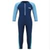 Sxiwei Kids Girls Athletic Swimsuit Long Sleeve One Piece Full Body Rash Guard Swimwear Bodysuit Navy Blue 15-16 Years view 1